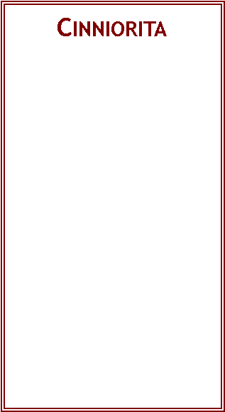 Text Box: Cinniorita