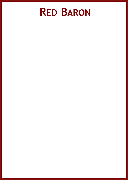 Text Box:  Red Baron